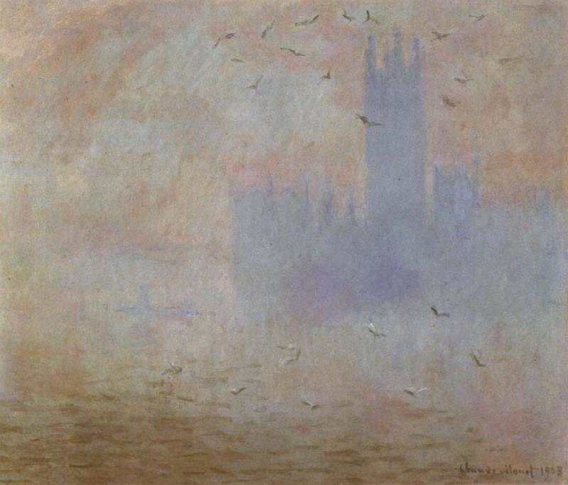 Claude Monet Houses of Parliament,Effect of Sunlight in the Fog China oil painting art